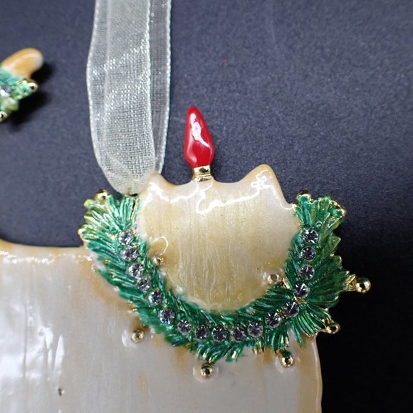 Dept.56 CAT ornament/ Vintage/Holiday/Xmas/ Patience Brewster/metal - Picture 5 of 6